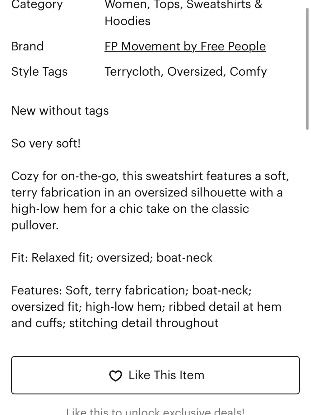 FP Movement Oversized Sweatshirt - Picture 2 of 7
